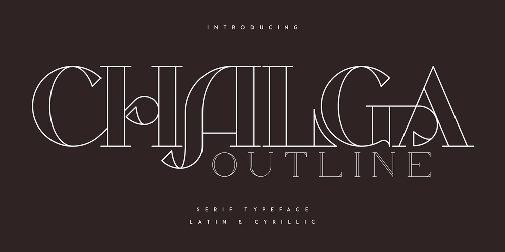 Chalga VPoutline font