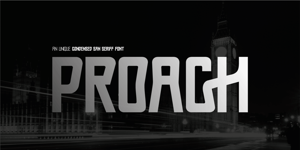 Proach font