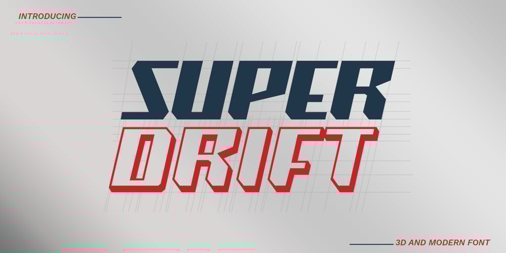 Super Drift font