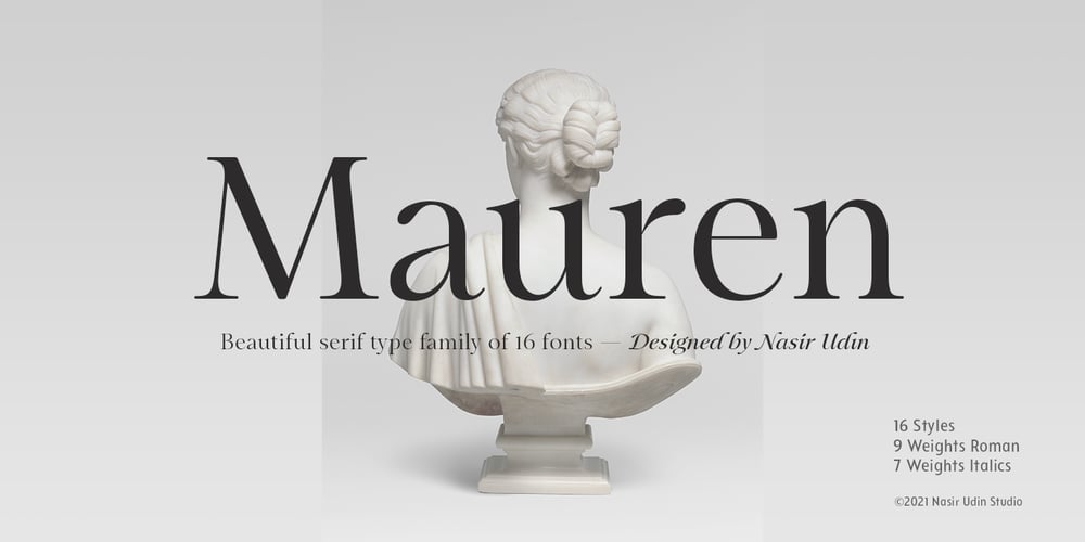 Mauren font