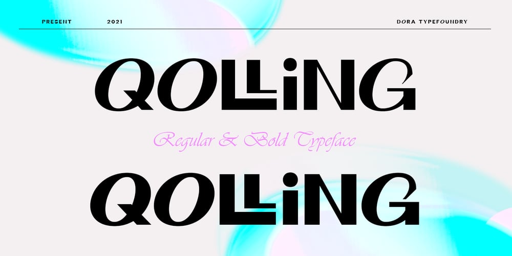 Qolling font