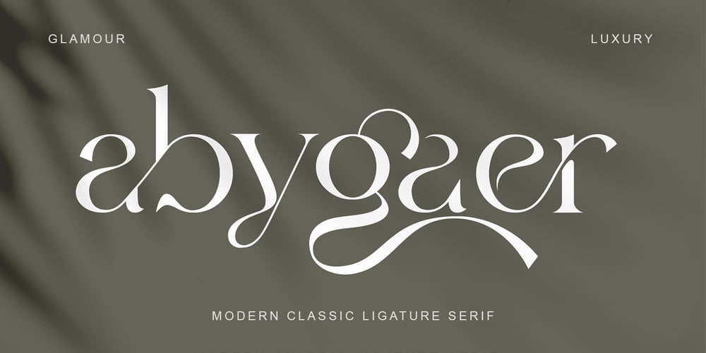 Abygaer font