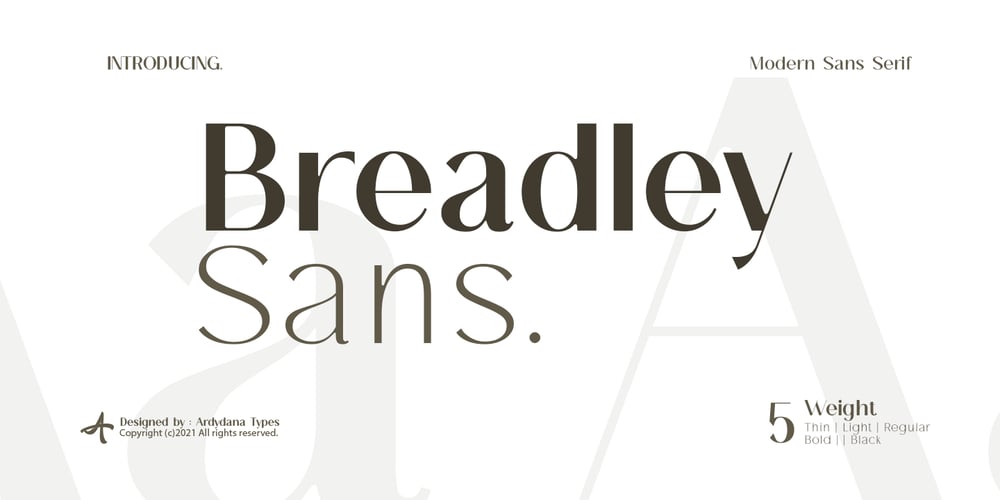 Breadley Sans font