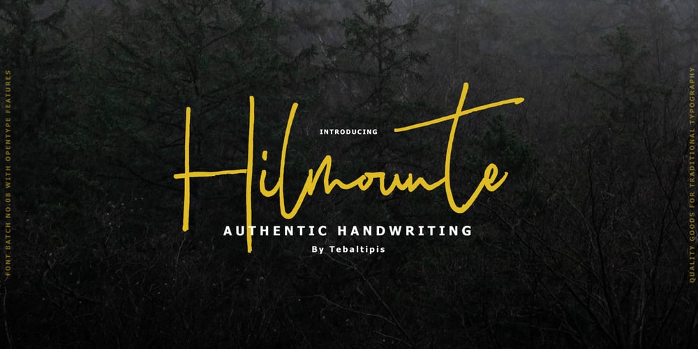 Hilmounte Signature font