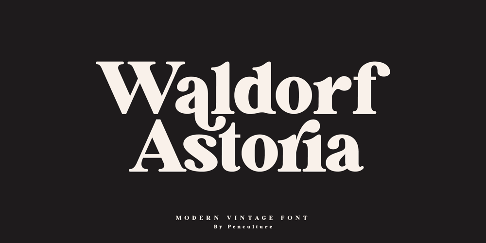 Waldorf Astoria font