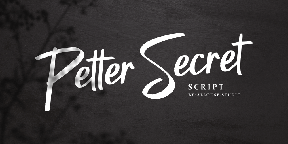 Petter Secret font