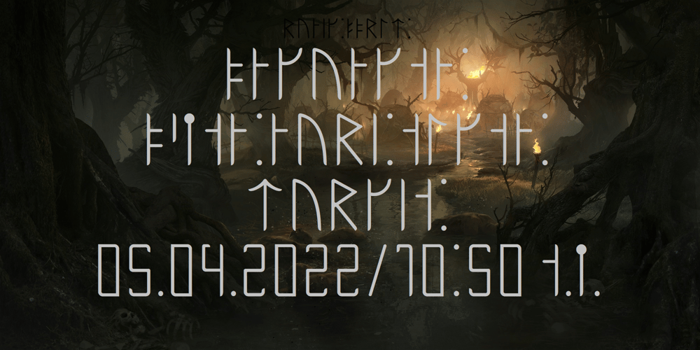Ongunkan Younger Futhark One font
