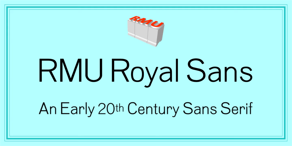 RMU Royal Sans font