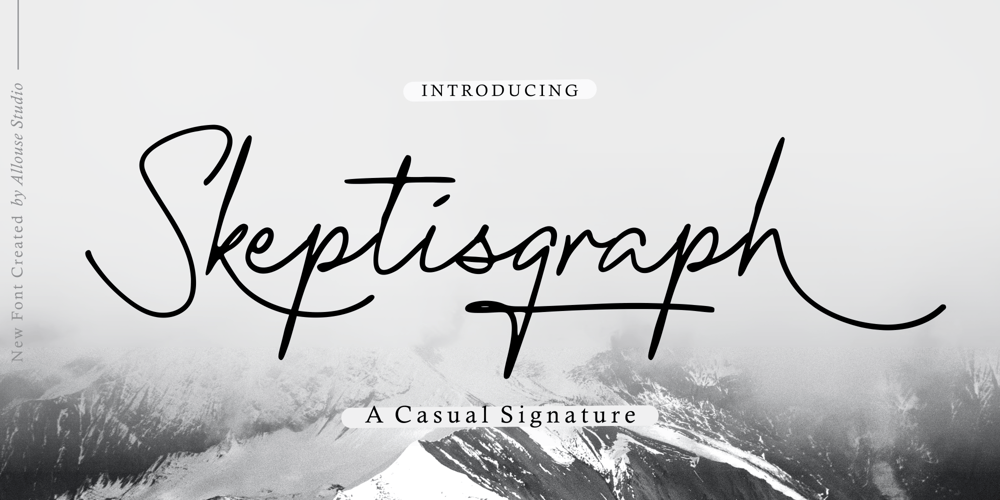 Skeptisgraph font