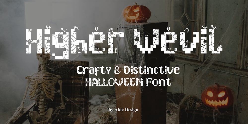 Higher Wevil font