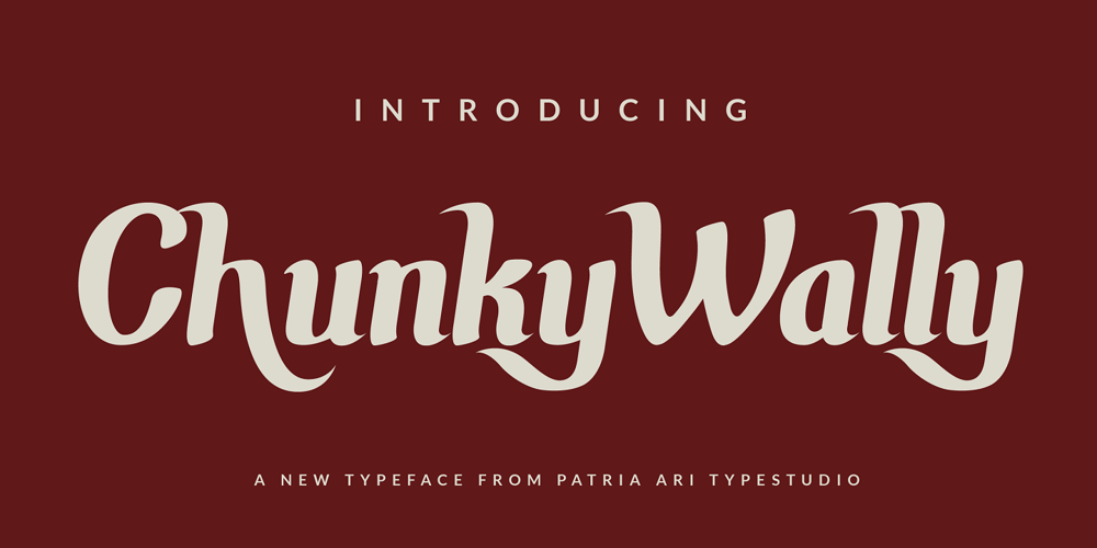 Chunky Wally font