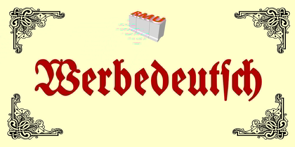 Werbedeutsch font