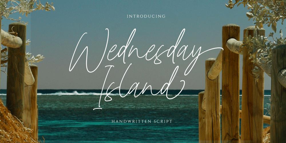 Wednesday Island font