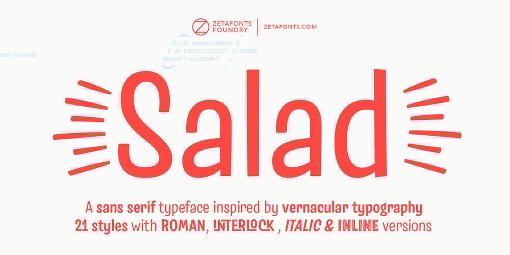 Salad font