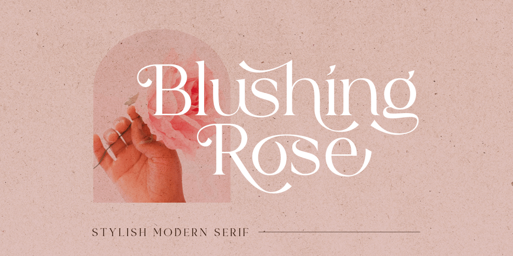 Blushing Rose font