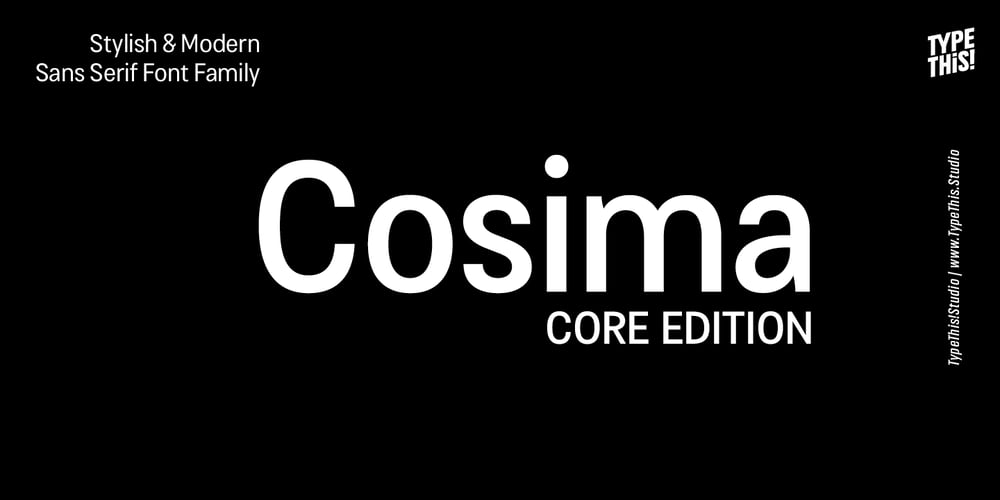 Cosima Core Edition font
