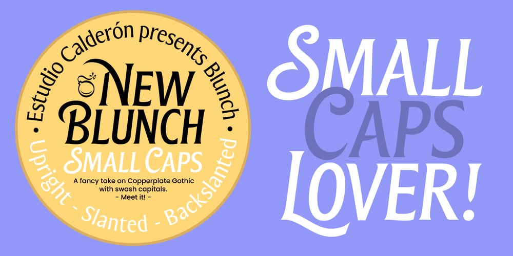 Blunch font