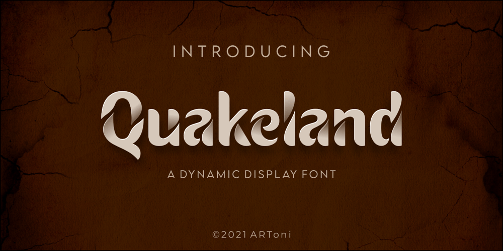 Quakeland font