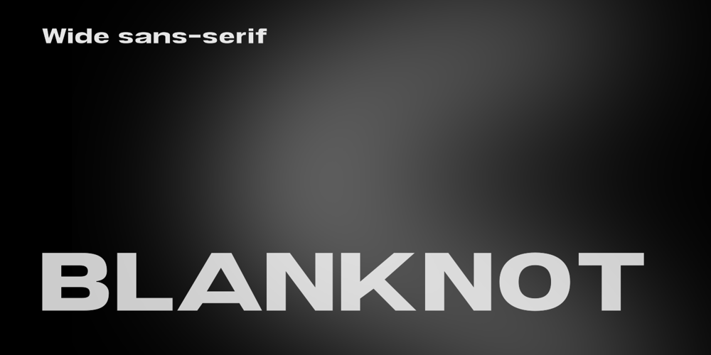 Blanknot font