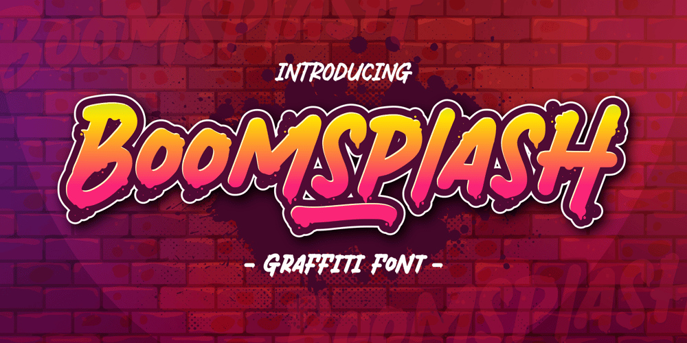 Boomsplash font