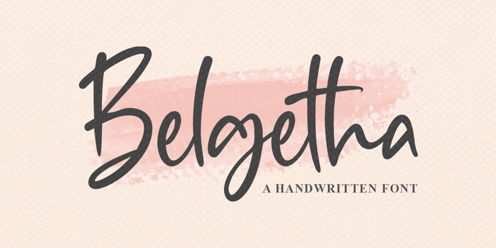 Belgetha font