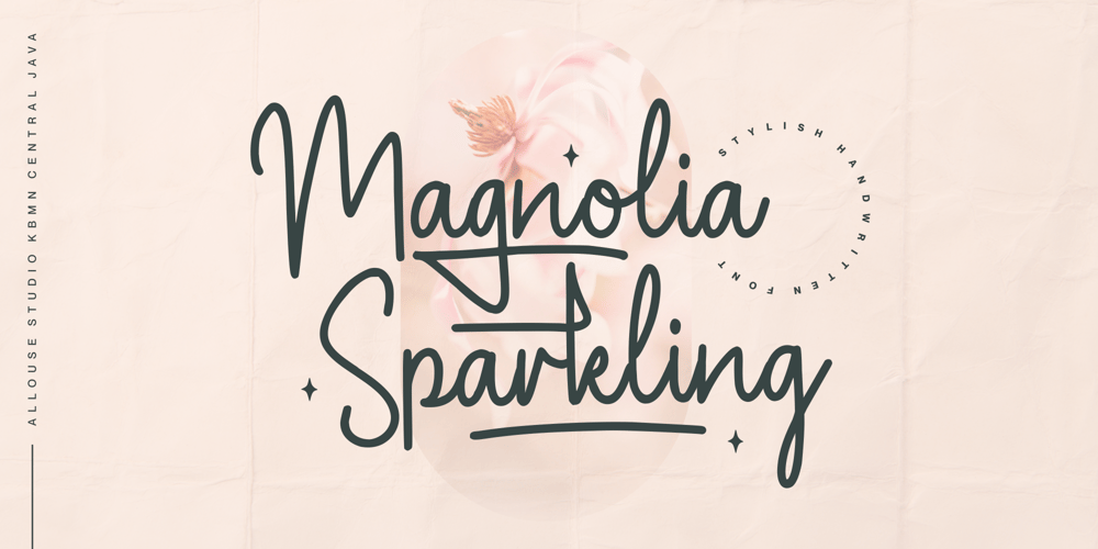 Magnolia Sparkling font
