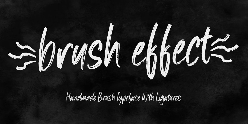 Brush Effect font