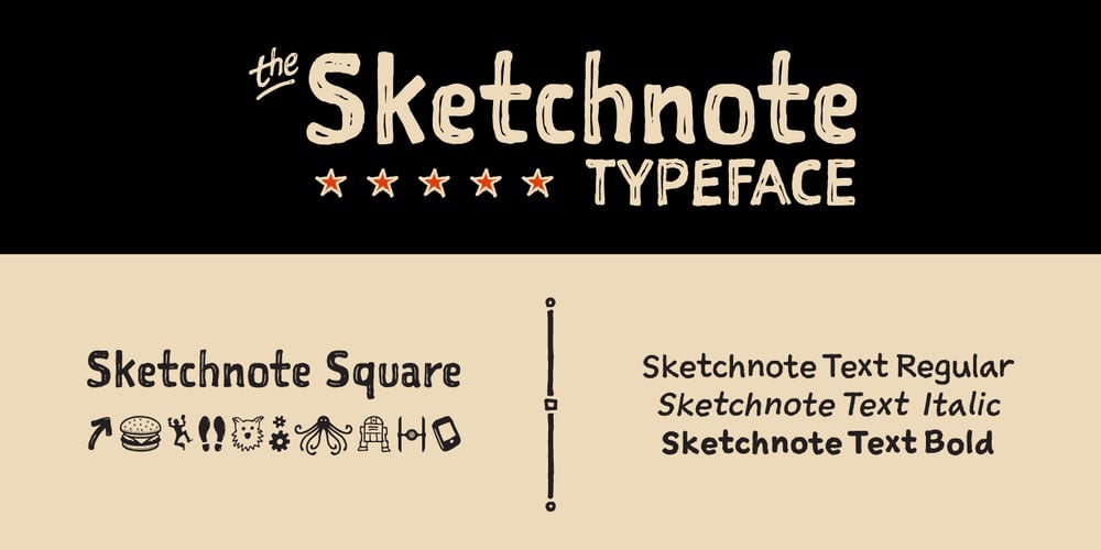 Sketchnote font