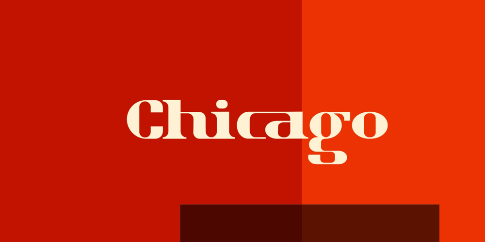 Chicago font