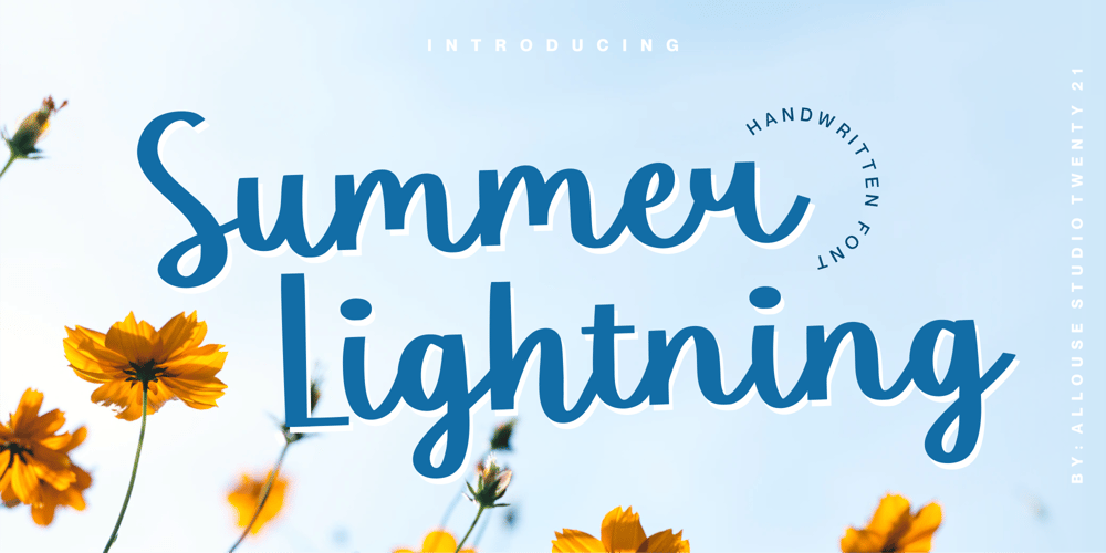 Summer Lightning font