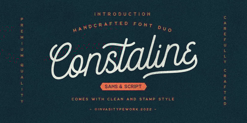 Constaline Script font