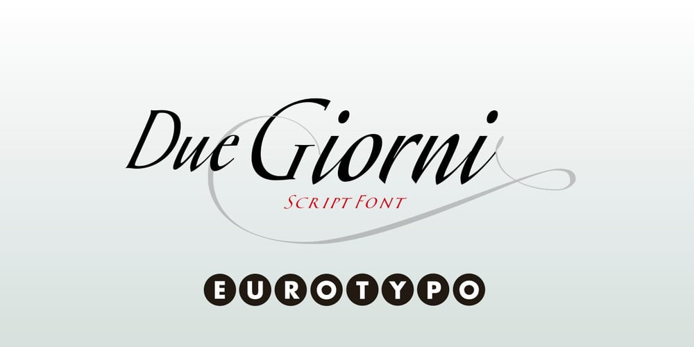 Due Giorni font