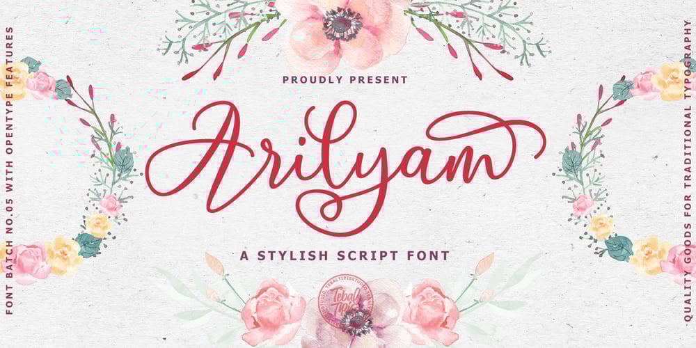 Arilyam Script font