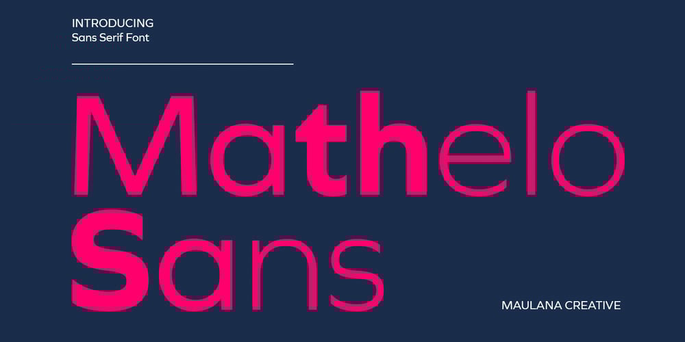 Mathelo font