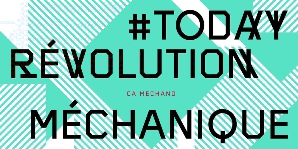 CA Mechano font