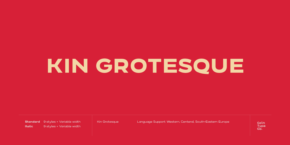 Kin Grotesque font