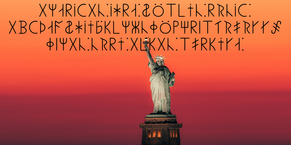 Ongunkan Ihre Gotlin Runic font