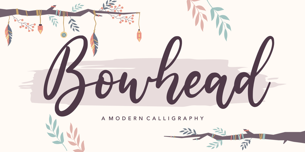 Bowhead font
