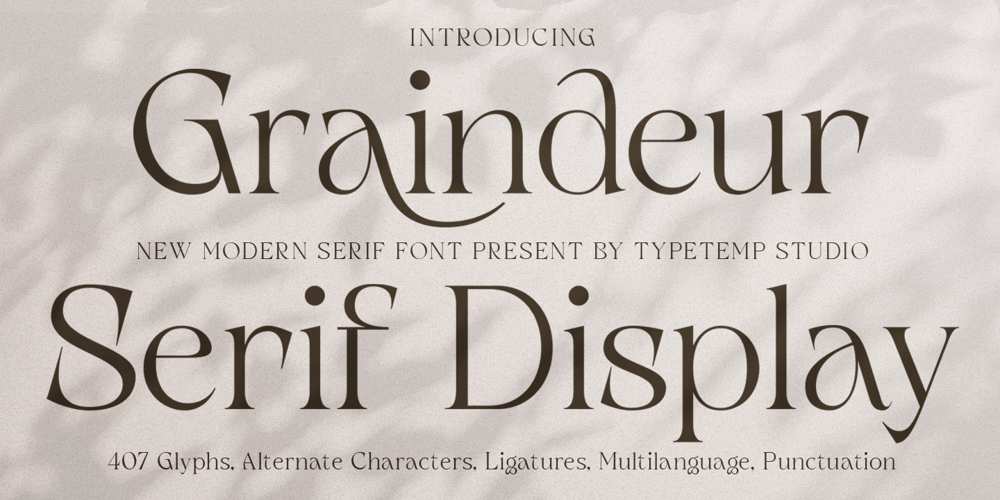 Graindeur font
