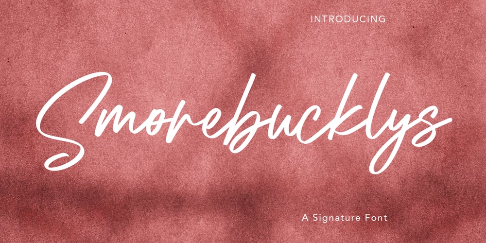 Smorebucklys font