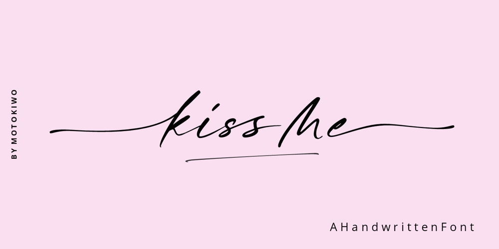 Kiss Me font