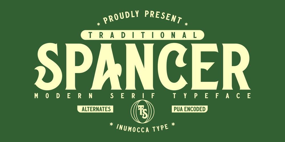 Traditional Spancer font