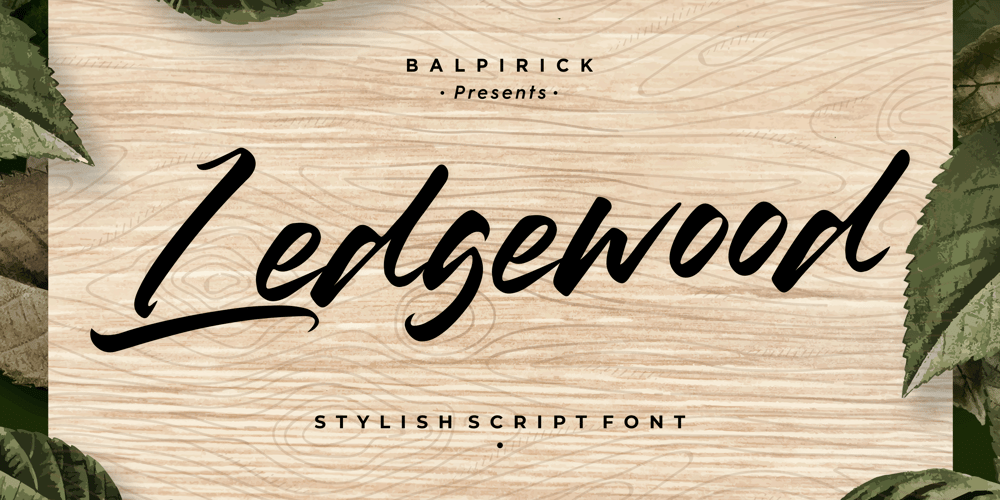 Ledgewood font
