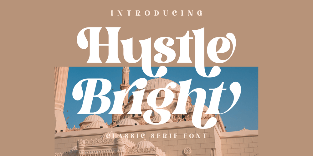 Hustle Bright font