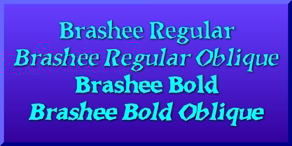 Brashee font