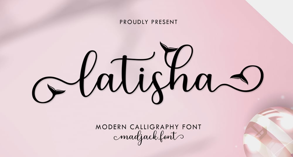 Latisha Script font