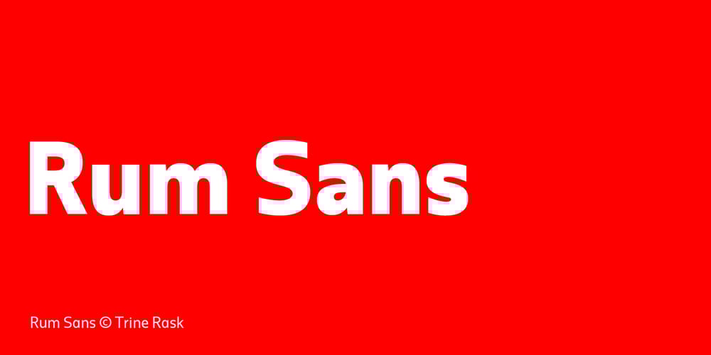 Rum Sans font