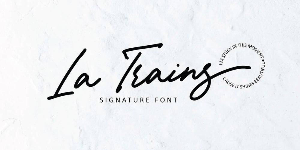 La Trains font