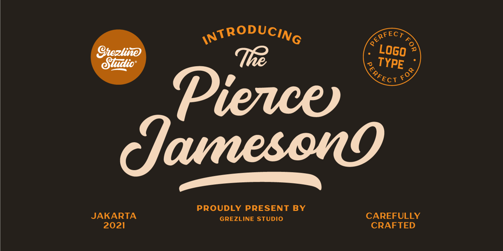Pierce Jameson font