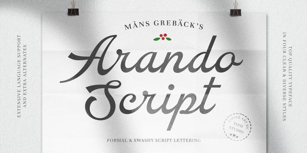 Arando Script font